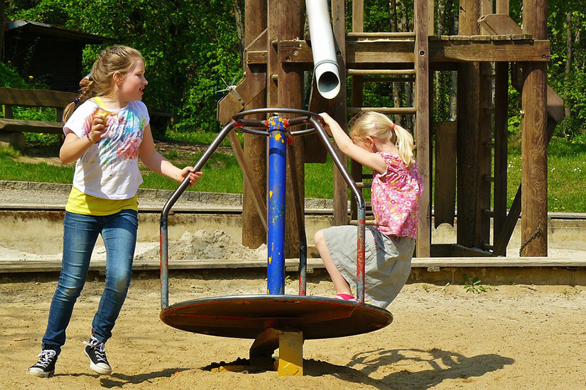 children at the playground