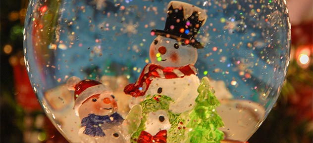 DYI Christmas snow globe