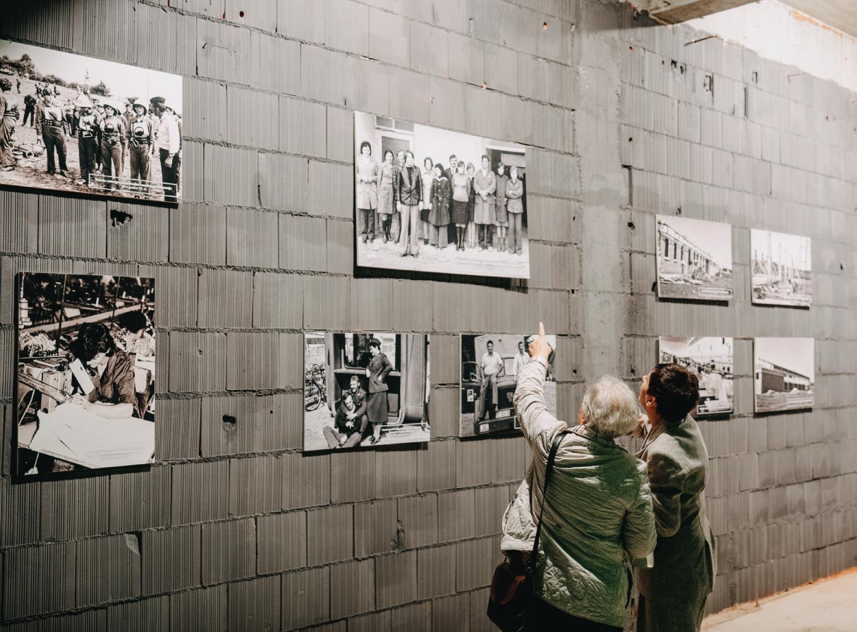 Exhibition of historical photographs